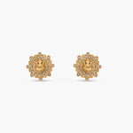 Madhavi Antique Stud Earrings