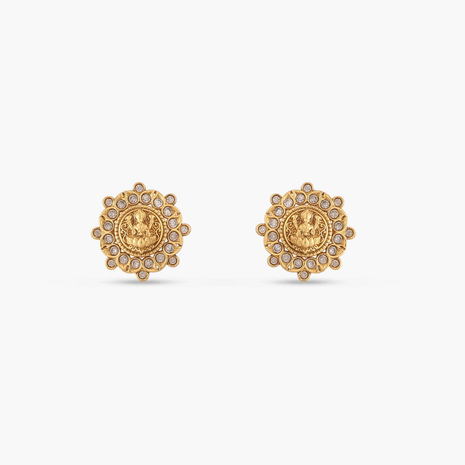 Madhavi Antique Stud Earrings