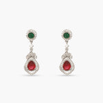 Regal Nakshatra CZ Drop Earrings