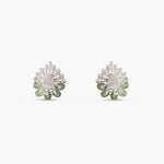 Ombre Feather Nakshatra CZ Stud Earrings