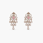 Ardeyi CZ Pink Stud Earrings