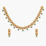 Samara Antique Green kempu Necklace Set