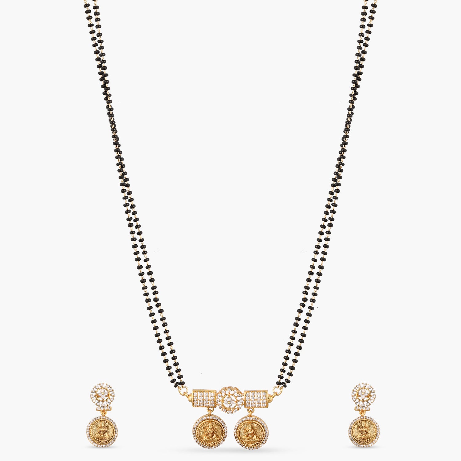 Buy Dhriti Coin Antique Black Beads Set Tarinika Online