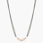 Vivana CZ White Red Black Beads Necklace