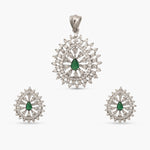 Mia Green Nakshatra CZ Pendant Set