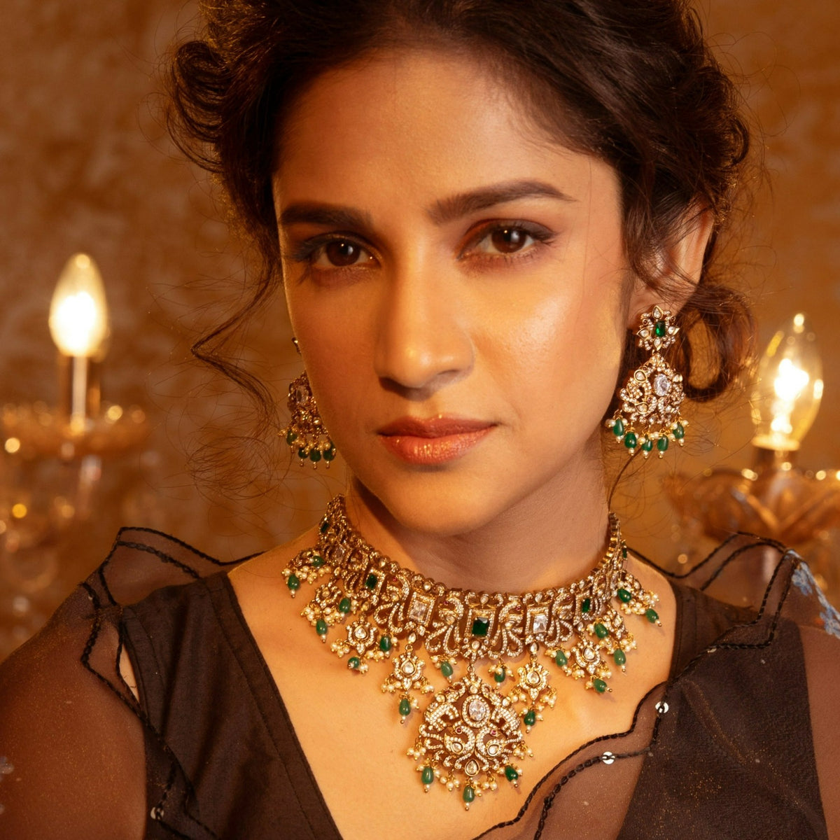 Edith Nakshatra CZ Choker Set