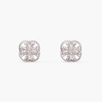 Petal CZ Stud Earrings