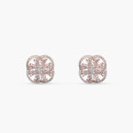 Petal CZ Stud Earrings