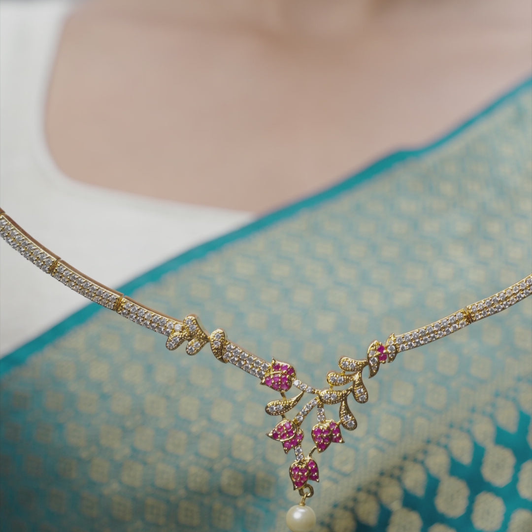 Jivisha Nakshatra CZ Necklace Set