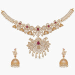 Brilliance Peacock CZ Necklace Set