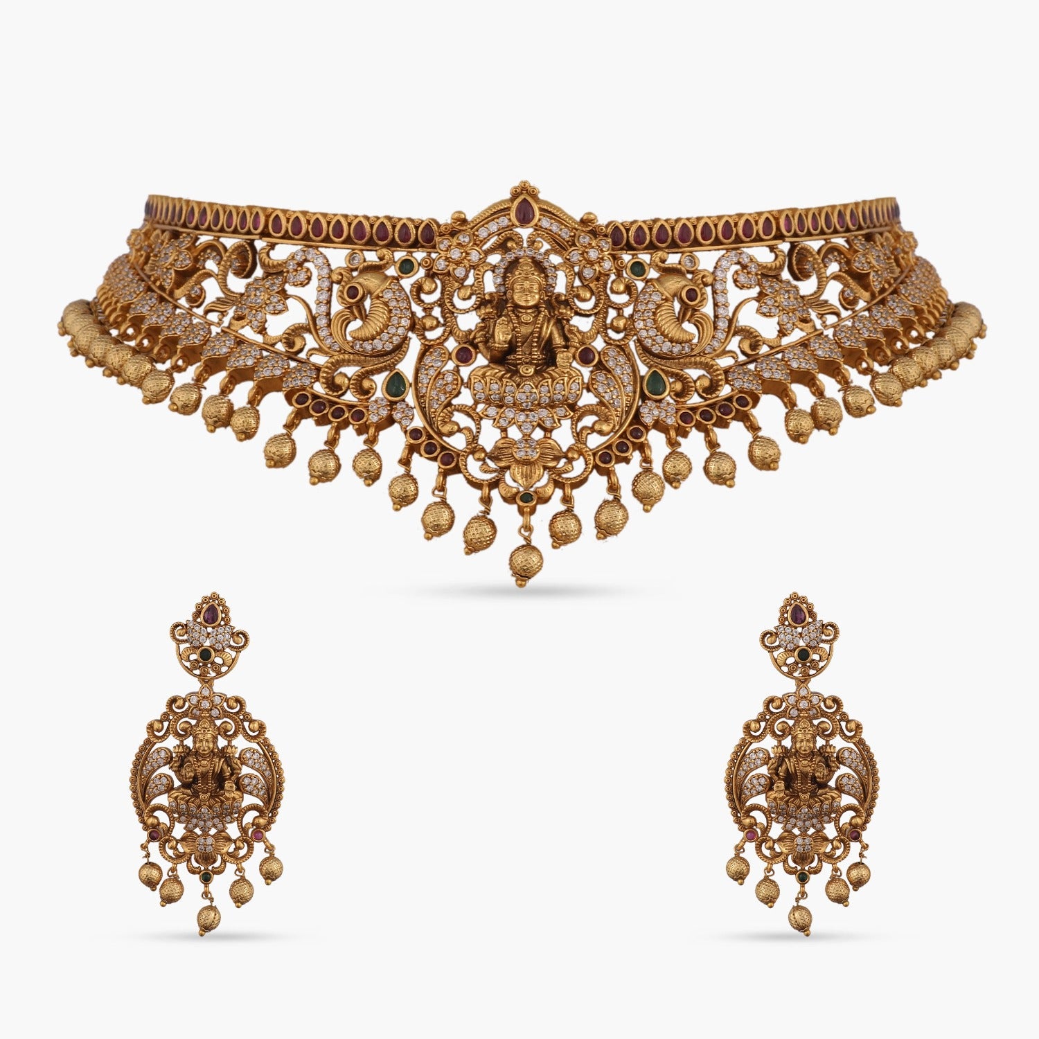 Vasudha Antique Nakshi Choker Set - Main Image