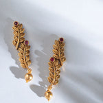 Azba Leafy Antique Earrings