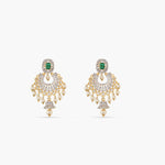 Josie Nakshatra CZ Chandbali Earrings