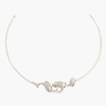 Classic FIsh Oxidized Hasli Necklace