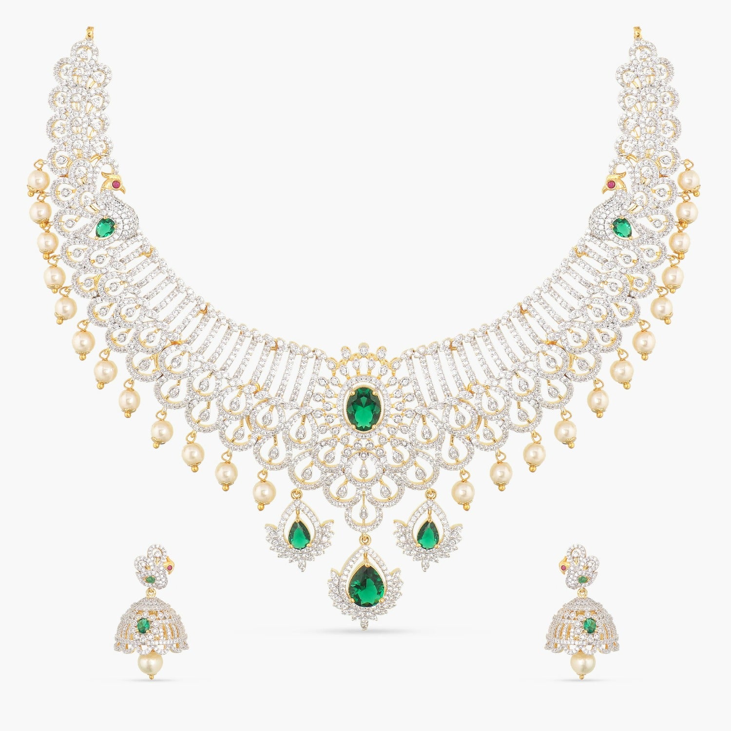 Ezra Nakshatra CZ Necklace Set