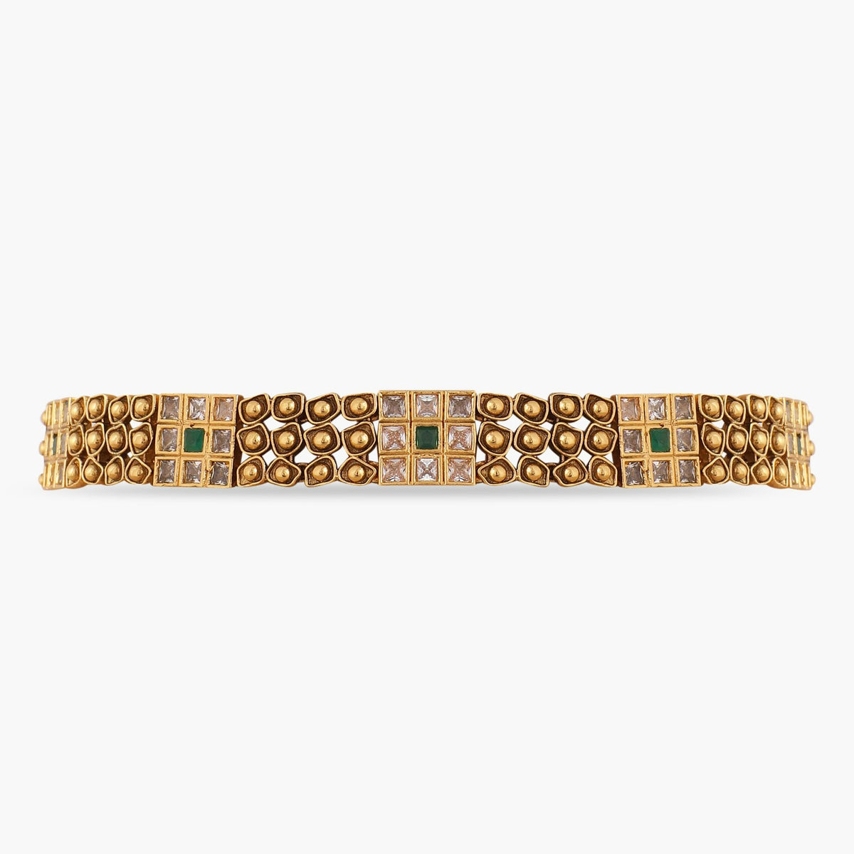 Abstract Square Antique Choker
