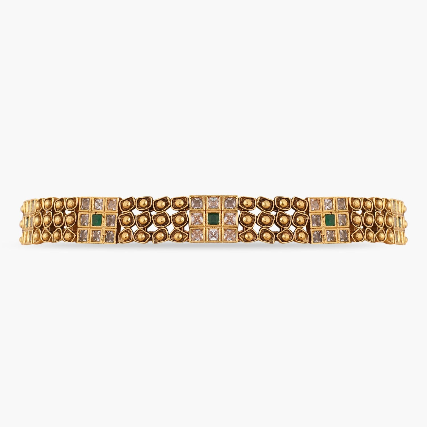 Abstract Square Antique Choker