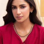 Floral Bloom Antique CZ Necklace Set