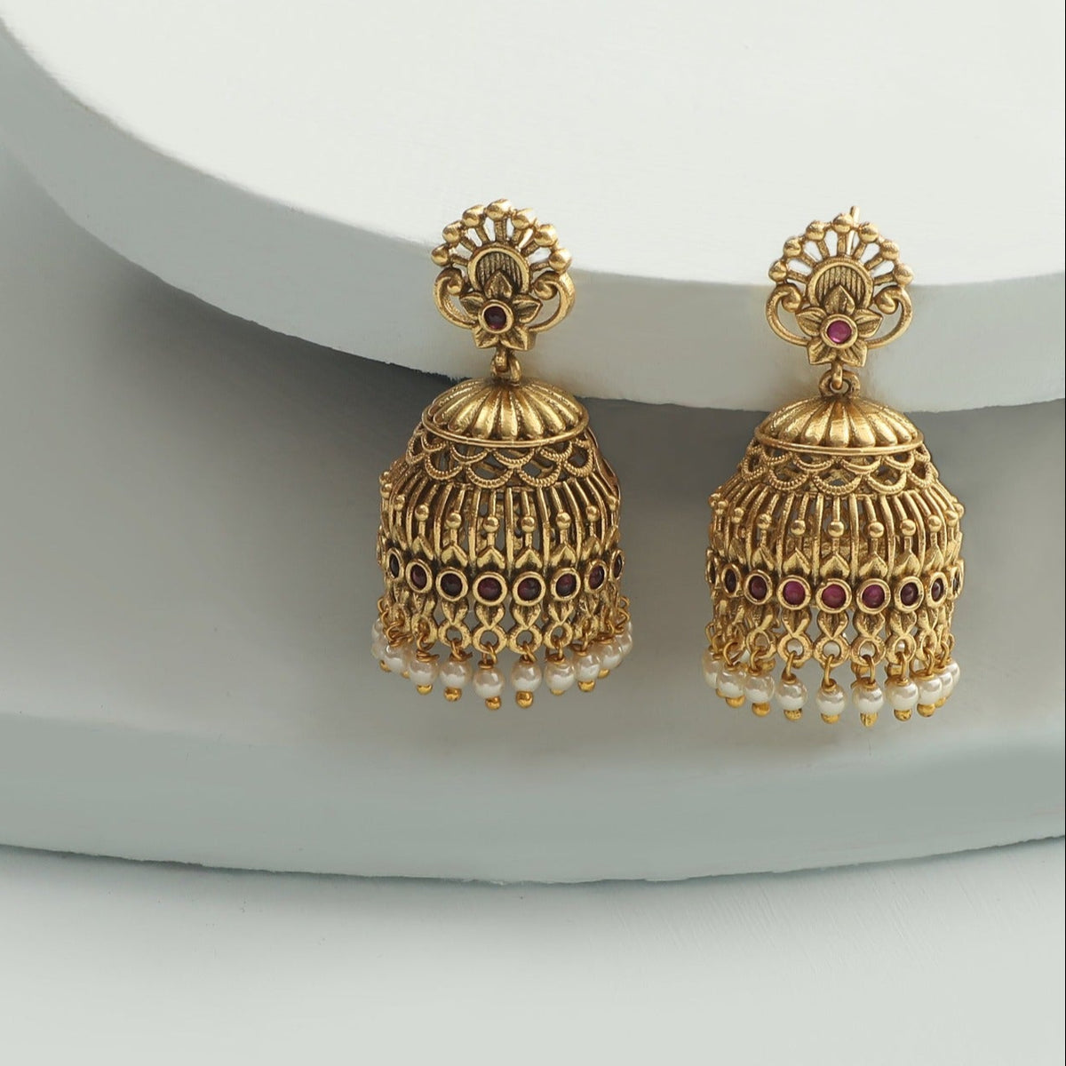 Komli Antique Jhumka Earrings