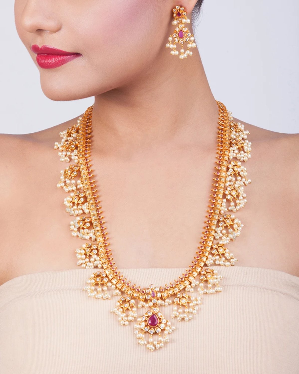 Sagun Antique Long Necklace Set