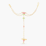 Jalaja Double Pearl Ring Hand Chain Bracelet