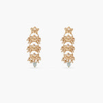 Linita Three Layer Kundan Earrings