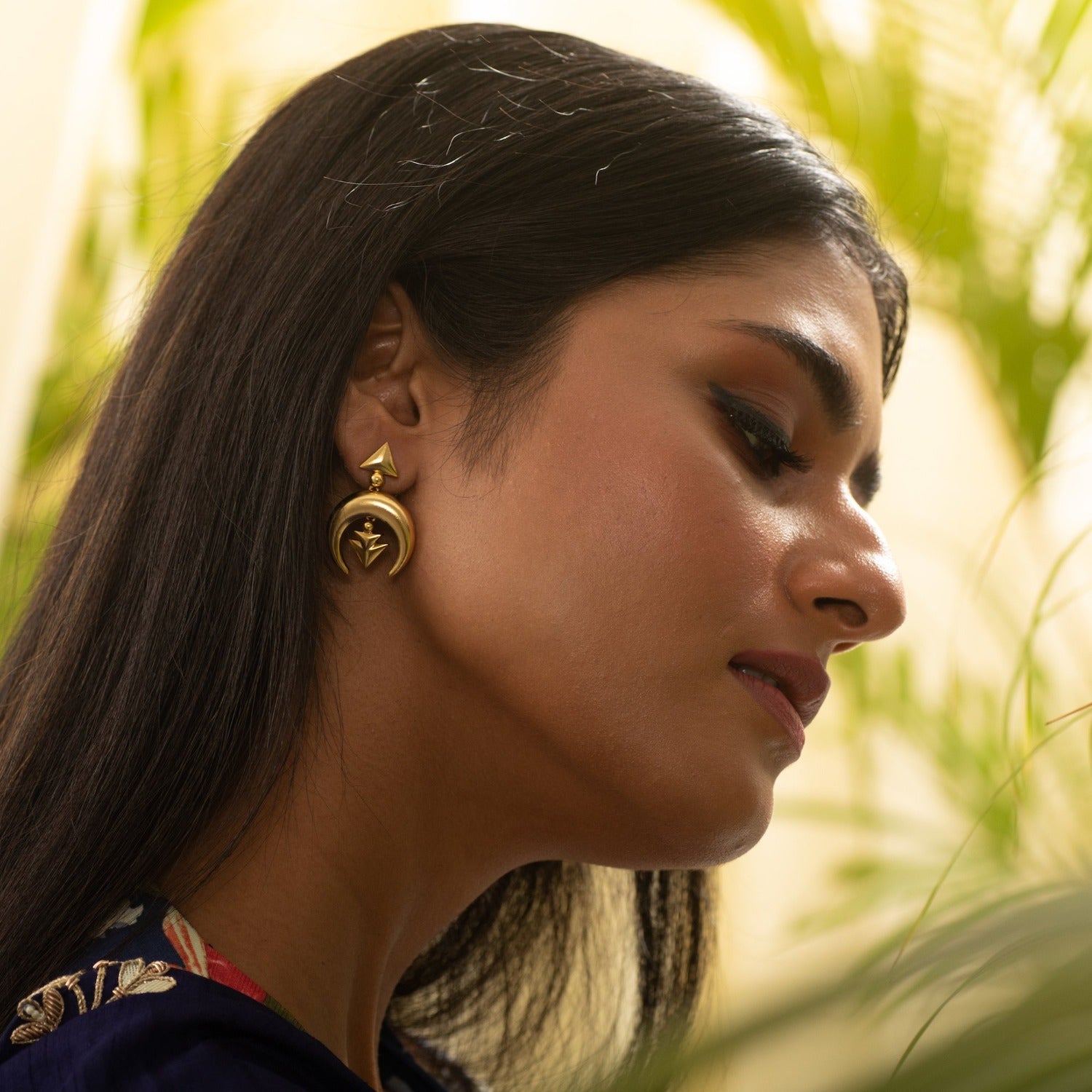 Cora Gold Plated Tribal Earrings