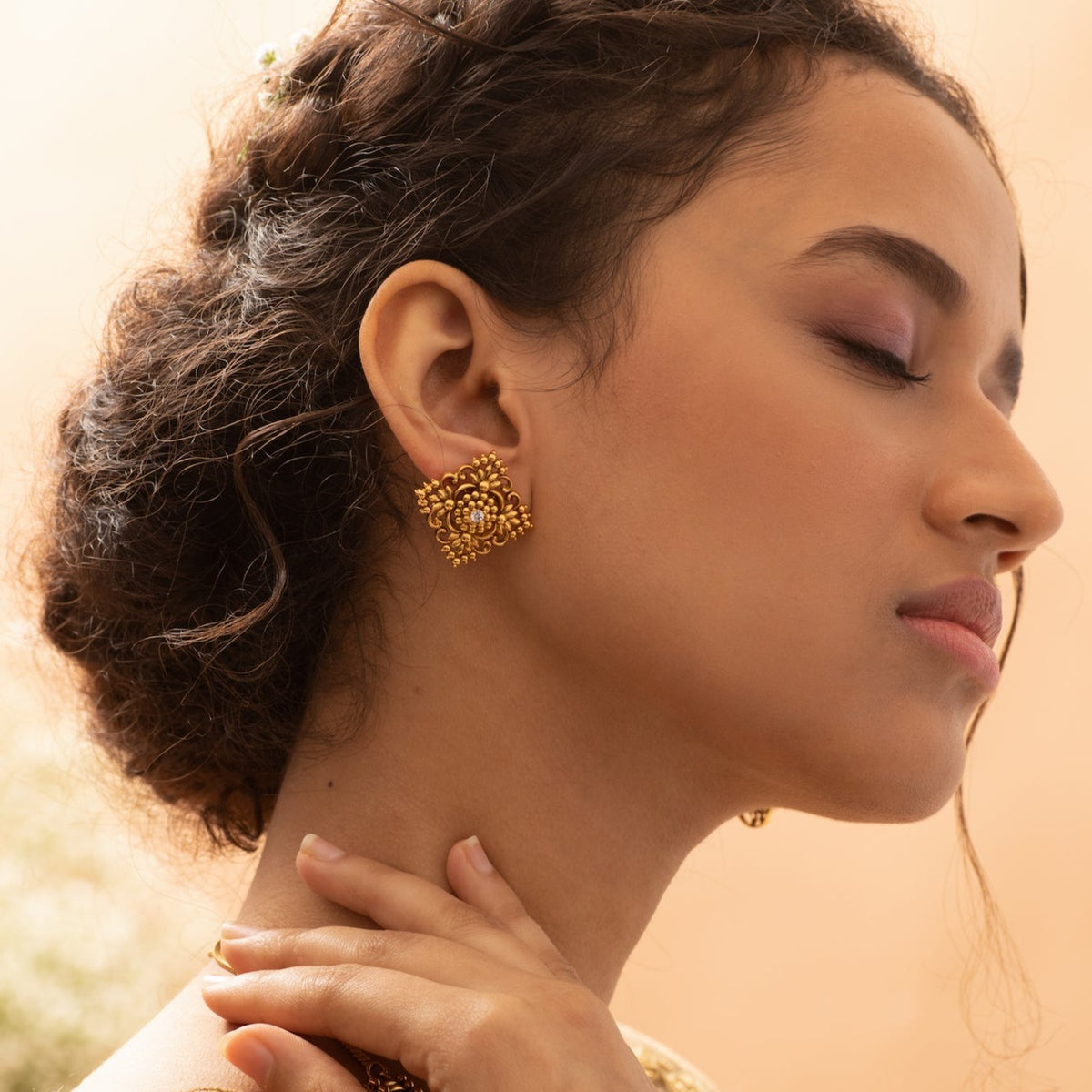 Aastha Antique Stud Earrings
