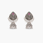 Maati Classic Antique Oxidized Jhumki Earrings