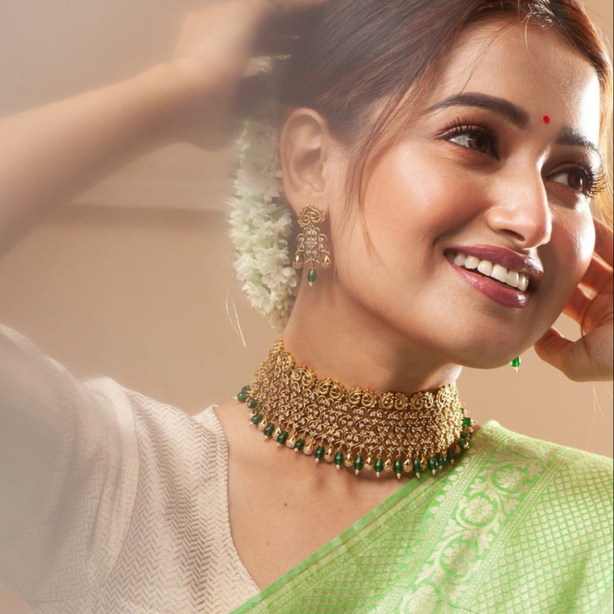 Sana CZ Antique Choker Set