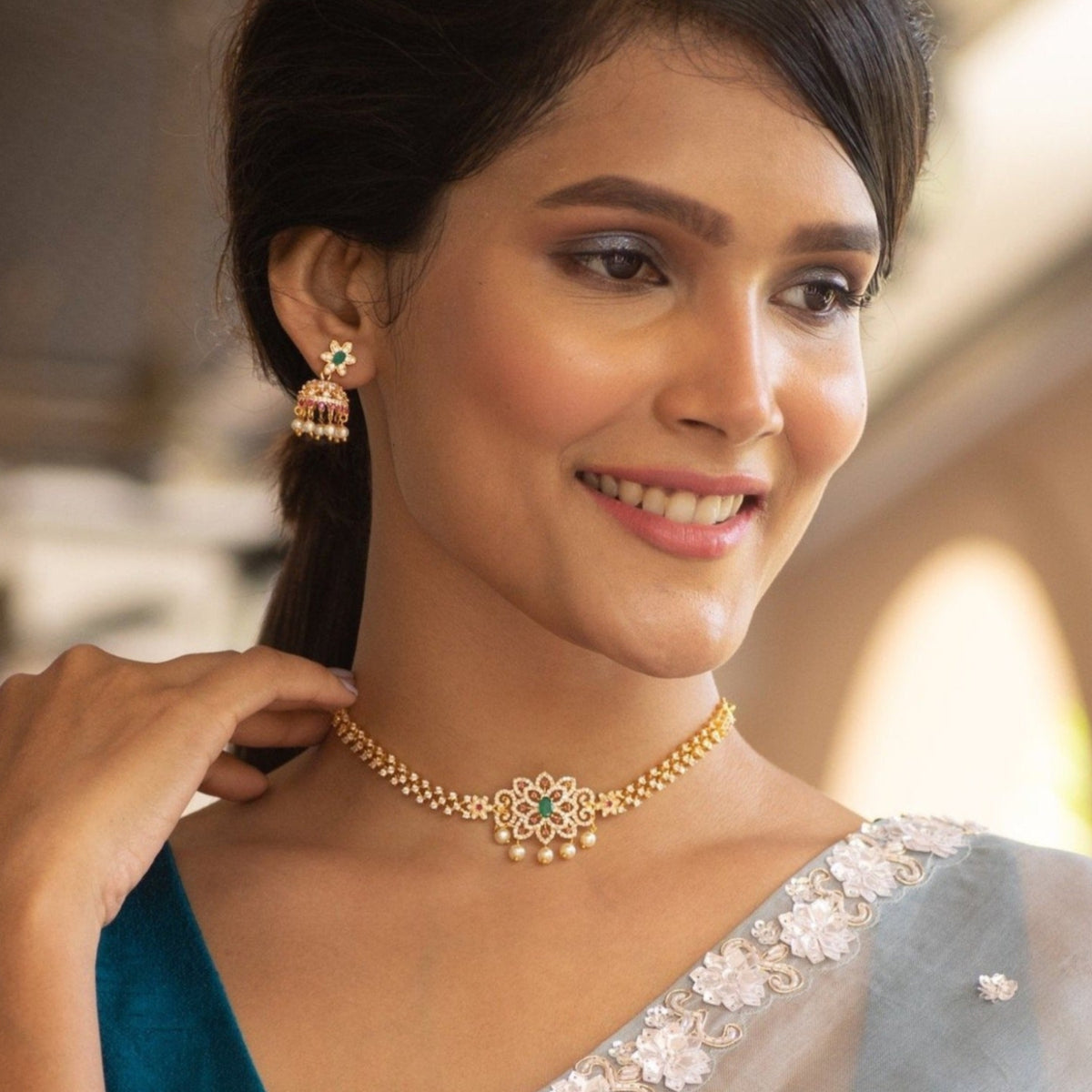 Beli Nakshatra CZ Necklace Set