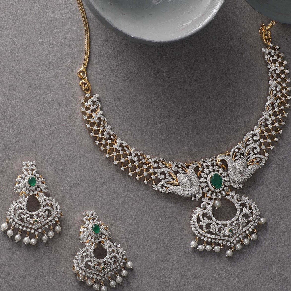 Afrin Nakshatra CZ Necklace Set