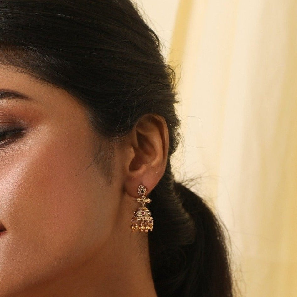 Classic Antique Jhumka Earrings