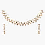 Flowery Delicate CZ Necklace Set