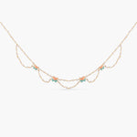 Jalaja Lotus Motifs Pearl Necklace