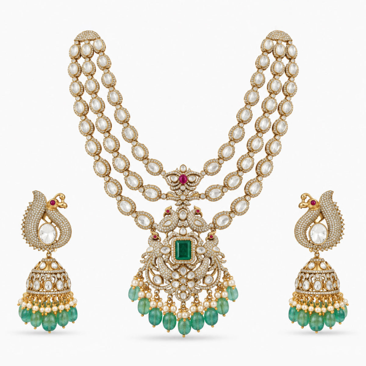 Aaradhya Victorian Layered Necklace Set