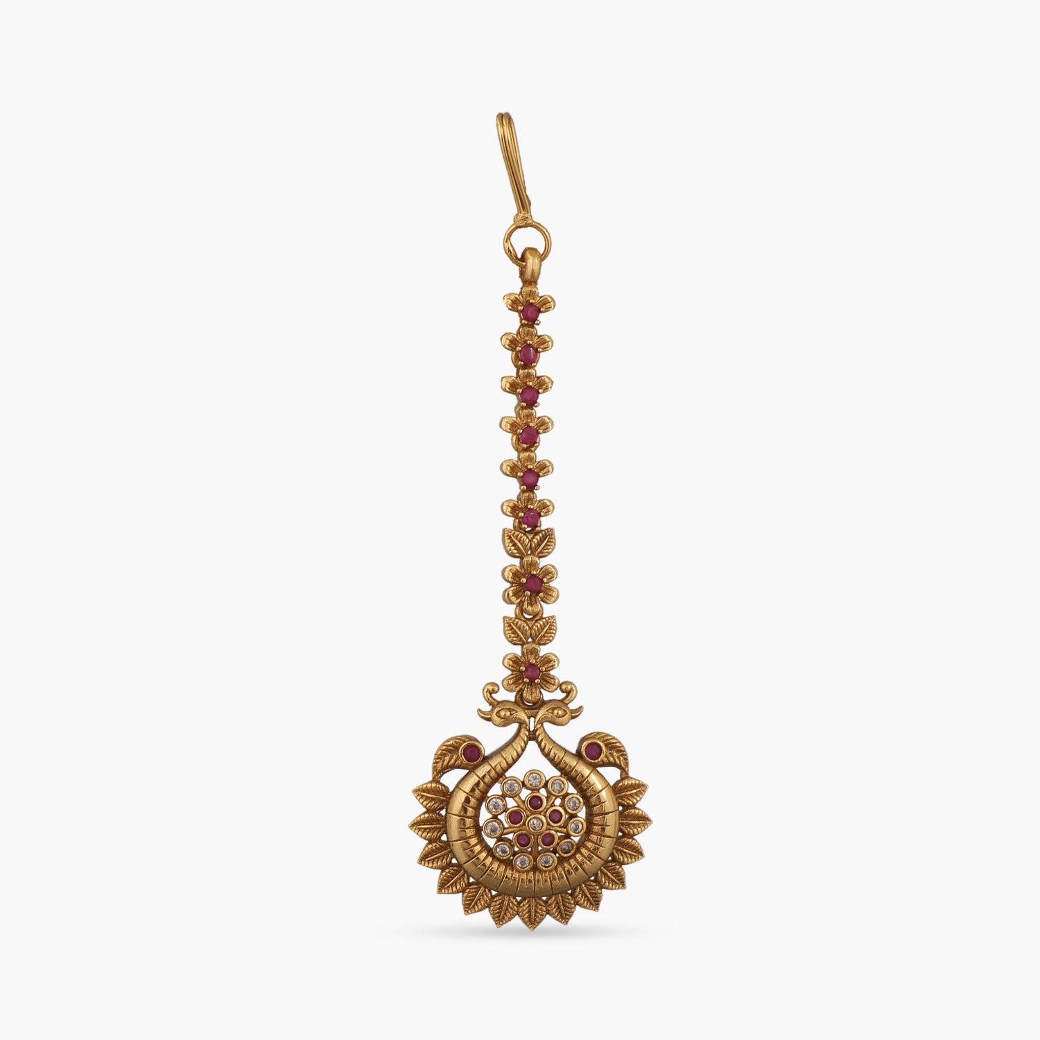 Leafy classic antique maang tikka