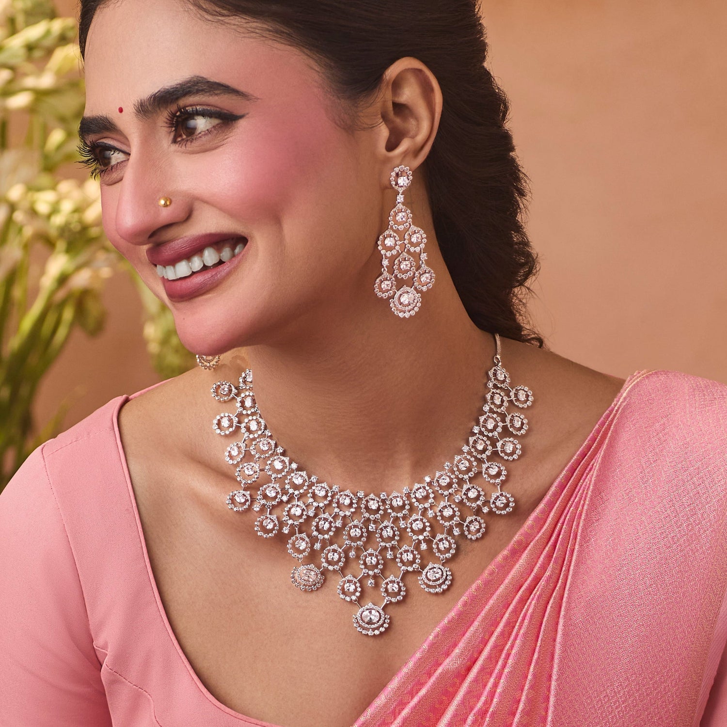 Ruhani Nakshatra CZ Necklace Set