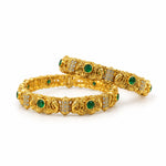 Vritika Antique Gold Bangles