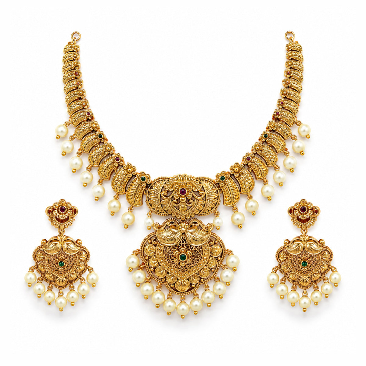 Nivara Antique Short Necklace Set