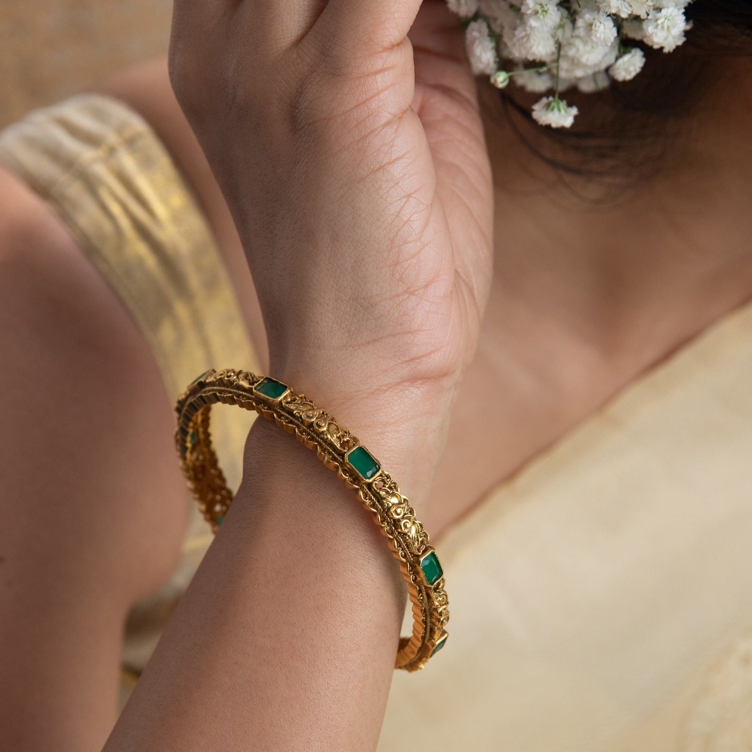 Hamsini Antique Bangles
