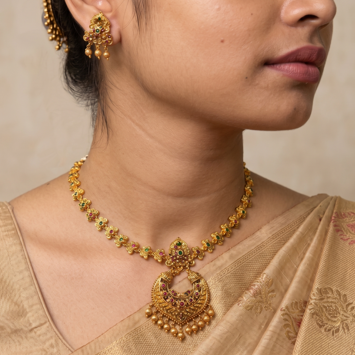 Shivani Antique Necklace Set