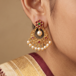 Ridhi Antique Chandbali Earrings