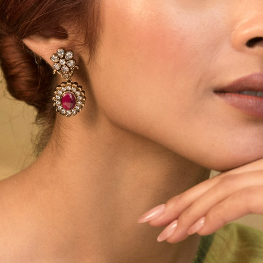 Ulka Nakshatra CZ Earrings