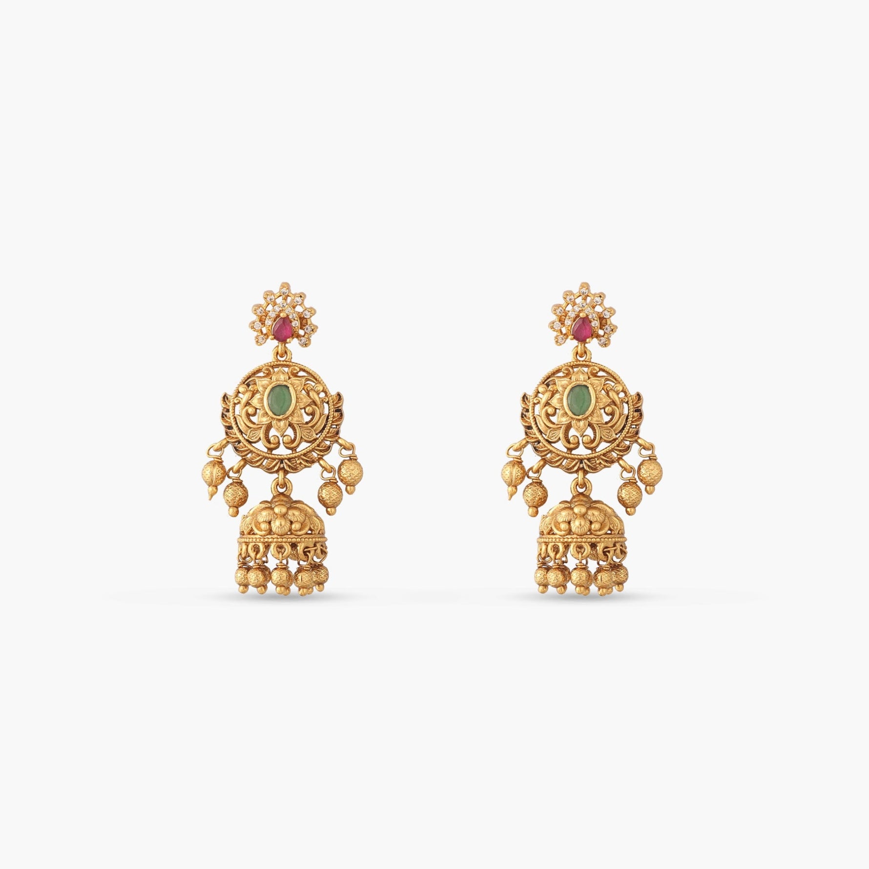Amara Antique Jhumka Earrings