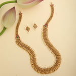 Mrinalini Antique Coin Long Necklace Set