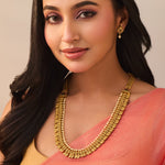 Mrinalini Antique Coin Long Necklace Set