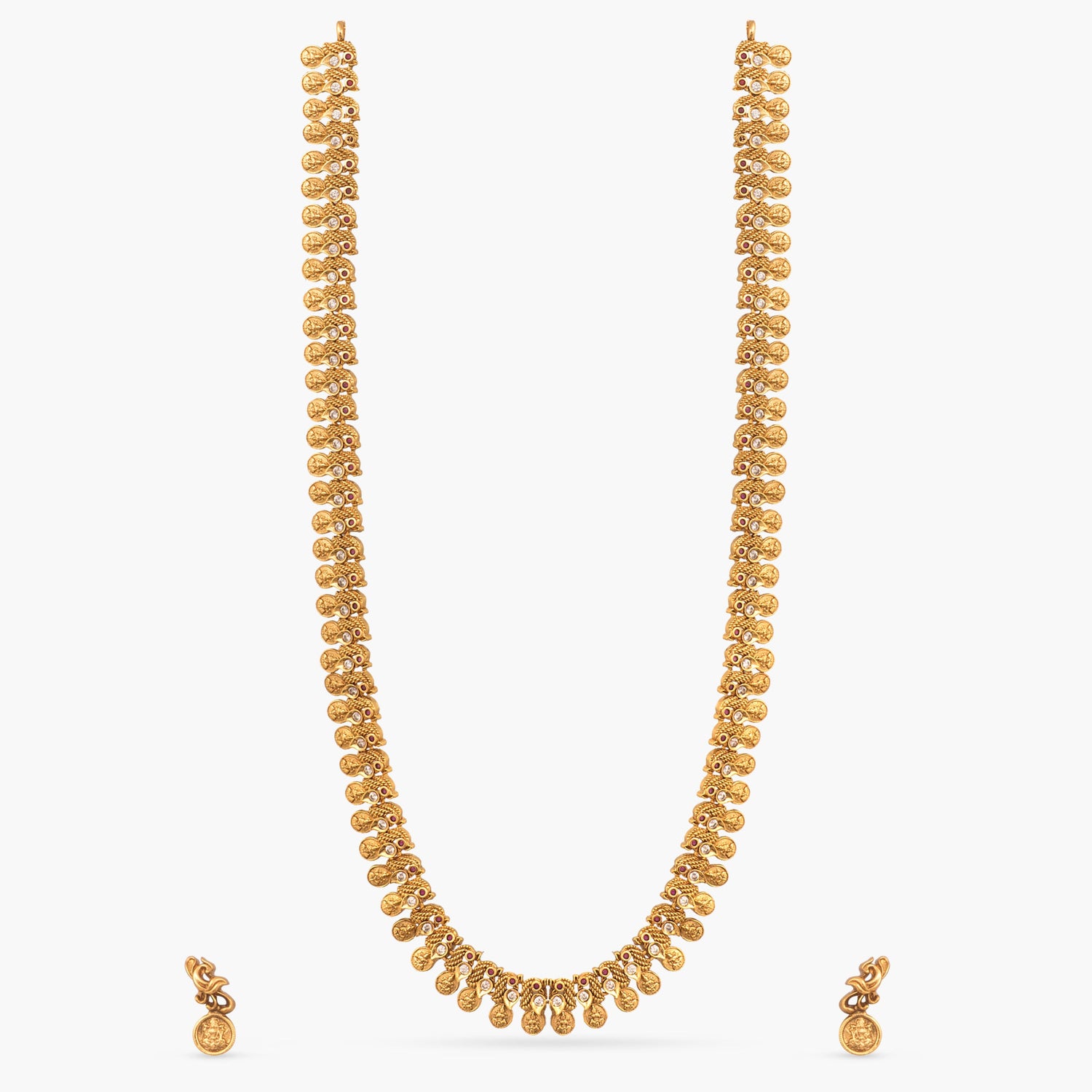 Varnika Antique Coin Long Necklace Set