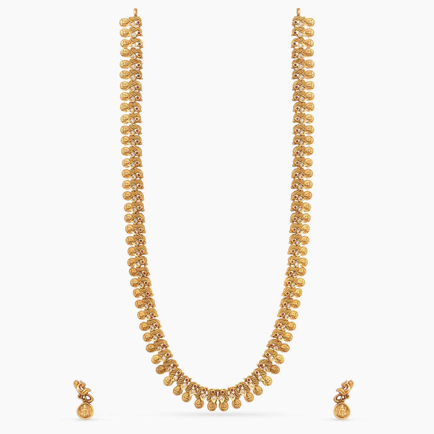 Varnika Antique Coin Long Necklace Set