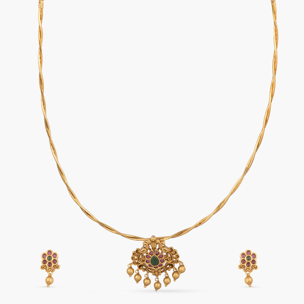 Kavya Antique Pendant Set